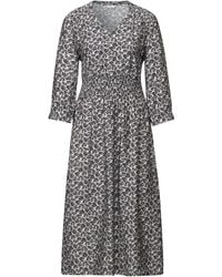 Street One - Print-Kleid Mit Smock-Detail - Lyst