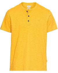 Camel Active - Kurzarm Henley Aus Organic Cotton - Lyst