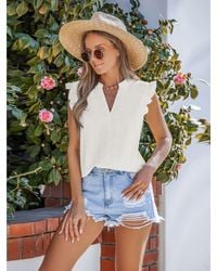 CUPSHE - Top Ruffled Trim - Lyst