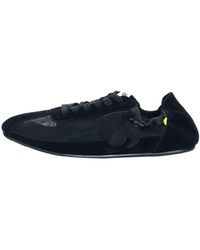 Desigual - Ledersneaker Logo, Damen, Schwarz - Lyst