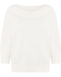 Zero - Strickpullover Mit Carmenausschnitt - Lyst