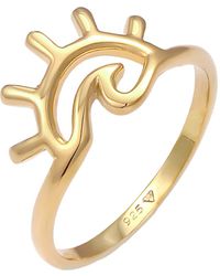 Elli Jewelry - Ring Sonne, Wellen - Lyst
