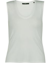 Zero - Basic Shirt Mit V-Ausschnitt - Lyst