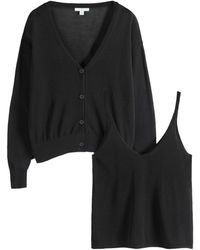 The Set - Set: Strickjacke Und Stricktop - Lyst