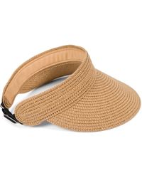 styleBREAKER - Cap Papierstroh Visor Cap Einfarbig - Lyst