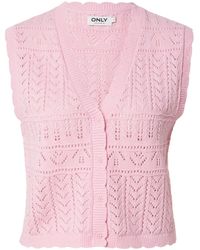 ONLY - Strickweste - Lyst
