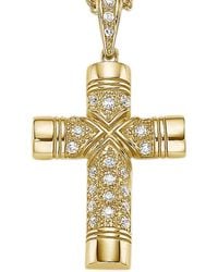 Firetti - Halsschmuck: Anhänger Ohne Kette Kreuz Mit Zirkonia - Lyst