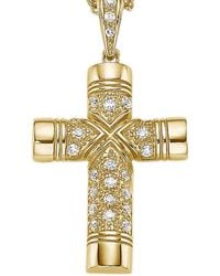 Firetti - Halsschmuck: Anhänger Ohne Kette Kreuz Mit Zirkonia - Lyst