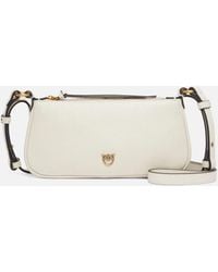 Pinko - Umhängetasche Mini Half Moon Aus Leder - Lyst