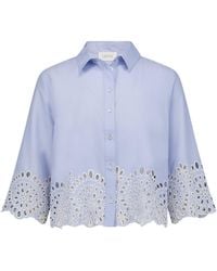 Cartoon - Casual-Bluse Mit Stickerei - Lyst