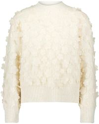 Zero - Pullover Mit 3 D Blüten - Lyst
