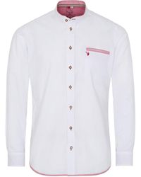 Spieth & Wensky Trachtenhemd 'nori' - Weiß
