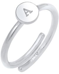 Elli Jewelry - Ring Initial A - Lyst