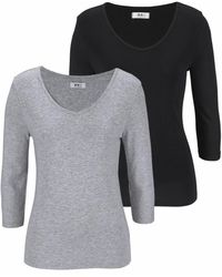 Flashlights - V-Shirt (Packung, 2Er-Pack) - Lyst