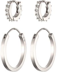 Elli Jewelry - Ohrringe Creolen-Set - Lyst