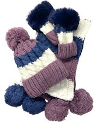 Kumixi - Mütze Set: Mütze & Loop Schal & Handschuhe - Lyst