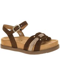 Gabor - Sandale Sandale Cacao Samt Strass 83.770.18 - Lyst