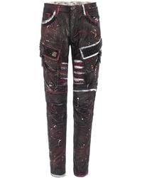Cipo & Baxx - Jeans Im Rockigen Design Mit Dicken Ziernähten Und Nieten - Lyst