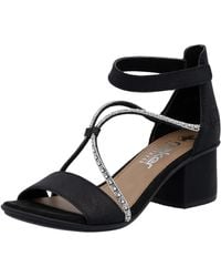 Rieker - Sandalette Sommerschuh, Sandale, Blockabsatz, mit praktischem Klettverschluss - Lyst