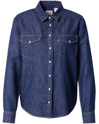 Levi's - Levis Iconic Western Linen Denim Shirt - Lyst