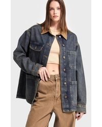 its basic - Its Basic Übergangsjacke Oversized Denim Jacket - Lyst