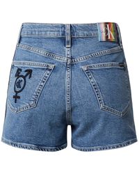 Calvin Klein Jeans 'HIGH RISE SHORT' - Blau