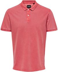 Only & Sons Shirt 'travis' - Pink