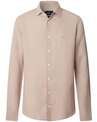 Hackett - Freizeithemd ESS GMD LINEN KENT - Lyst