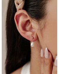 Hey Happiness - Ohrringe Ball And Pearl - Lyst