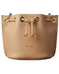 Lancaster - Handtasche Lancaster Sac Bourse A Lacets Coulissants S Alba Double 470-80 Nature-In - Lyst