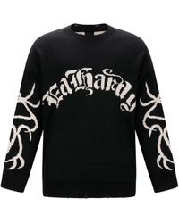 Ed Hardy - Pullover Intarsien Tattoo Drache - Lyst