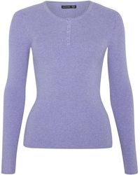 antargo - Pullover Basic Longsleeve With Buttons - Lyst
