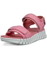Ecco - GRUUV SOL W , Plateau, Sommerschuh, Sandalette mit praktischem Klettverschluss - Lyst