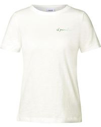 Cecil - T-Shirt Mit Print-Detail - Lyst
