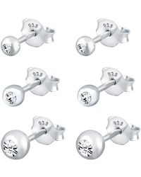 Elli Jewelry - Ohrringe Kristall Ohrstecker, Solitär-Ohrring - Lyst