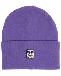 Obey - Mütze Icon Patch Cuff Beanie Beetroot Digital - Lyst