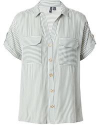 Vero Moda - Kurzarmbluse BUMPY (1-tlg) Falten - Lyst