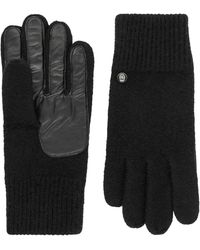 Roeckl Sports - Strickhandschuhe Klassischer Walkhandschuh Mit Lederinnenhand - Lyst