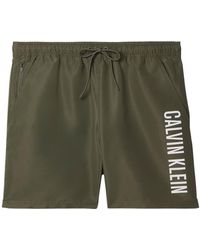 Calvin Klein - Badeshorts Medium Drawstring Costumi Da Bagno - Lyst