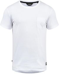 Solid - T-Shirt Bob Mit Brusttasche - Lyst
