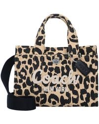COACH - Handtasche Cargo Tote Bag 26 With Leopard Print - Lyst