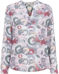 Camel Active - Schlupfbluse Mit Stehkragen - Lyst