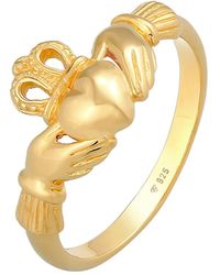 Elli Jewelry - Ring Claddagh, Herz, Krone - Lyst