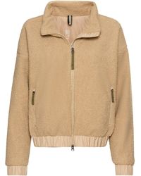 Camel Active - Teddy Blouson Mit Stehkragen Und 2-Wege-Reißverschluss - Lyst
