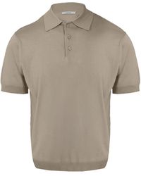 Lufian - Pullover, Kurze Knopfleiste Am Kragen - Lyst
