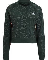 Damen Bekleidung Pullover und Strickwaren Sweatjacken adidas Originals Sportsweatshirt in Braun 