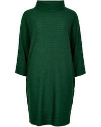 Apricot - Textured Cable Knit Cocoon Jumper Mini Dress - Lyst