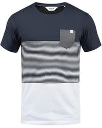 Solid - Gestreiftes T-Shirt Malte Mit Brusttasche - Lyst