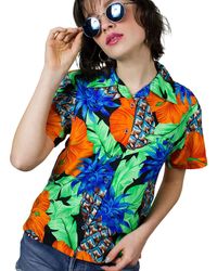 King Kameha - Bluse Pineapple Hibiscus Line - Lyst