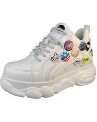 Buffalo - Low Sneaker Cld Corin Button Low Top 1630884 Kunstleder Für Damen - Lyst